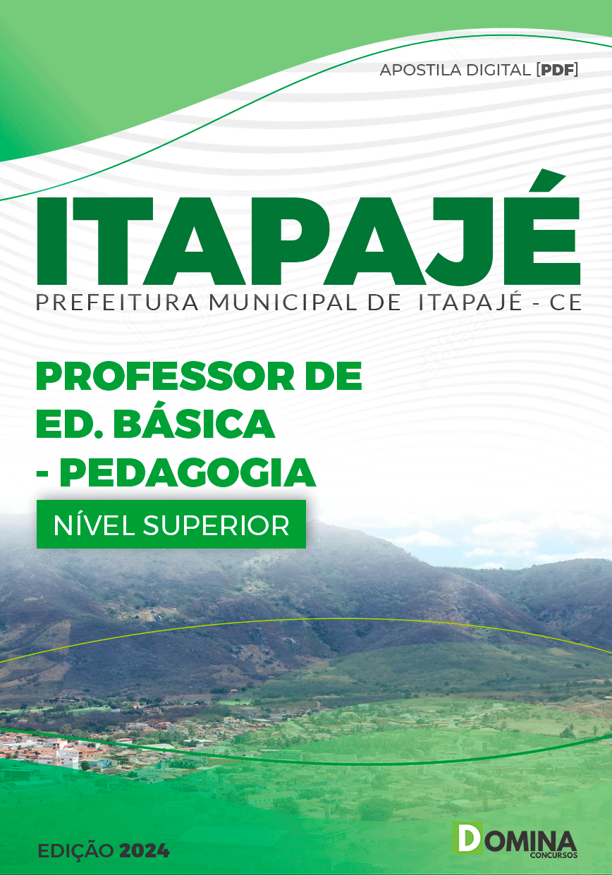 Apostila Concurso Pref Itapajé CE 2024 Professor EB Pedagogia