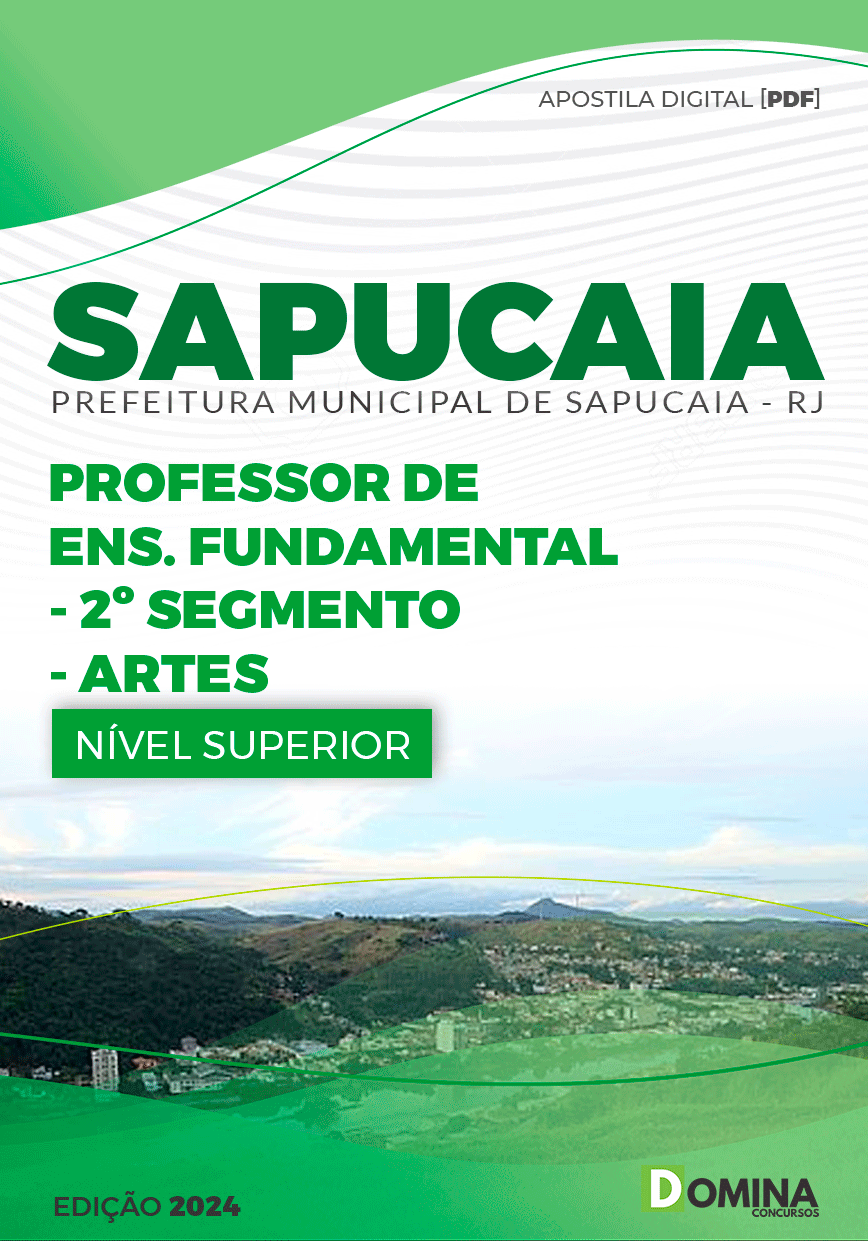 Apostila Pref Sapucaia RJ 2024 Professor de Artes