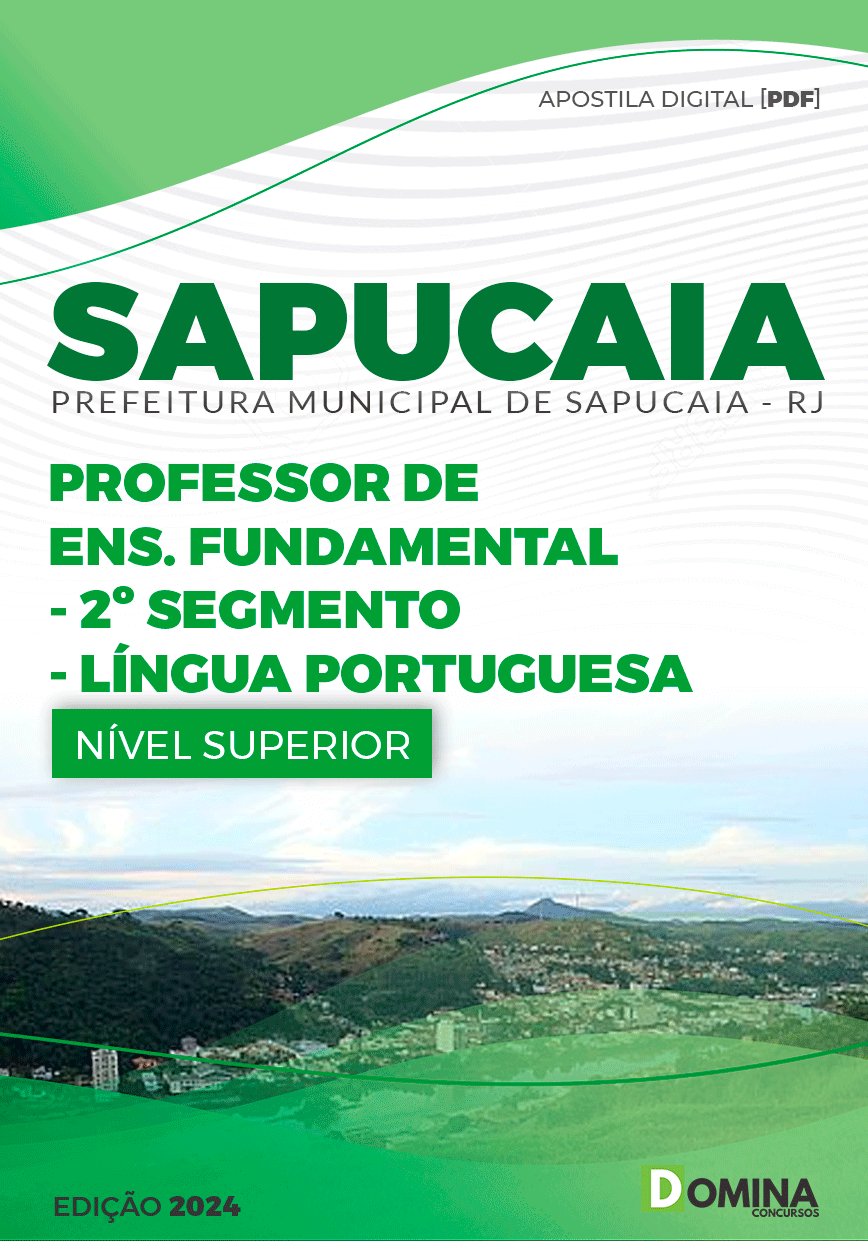 Apostila Pref Sapucaia RJ 2024 Professor de Língua Portuguesa