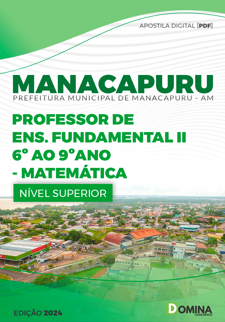 Apostila Pref Manacapuru AM 2024 Professor de Matemática