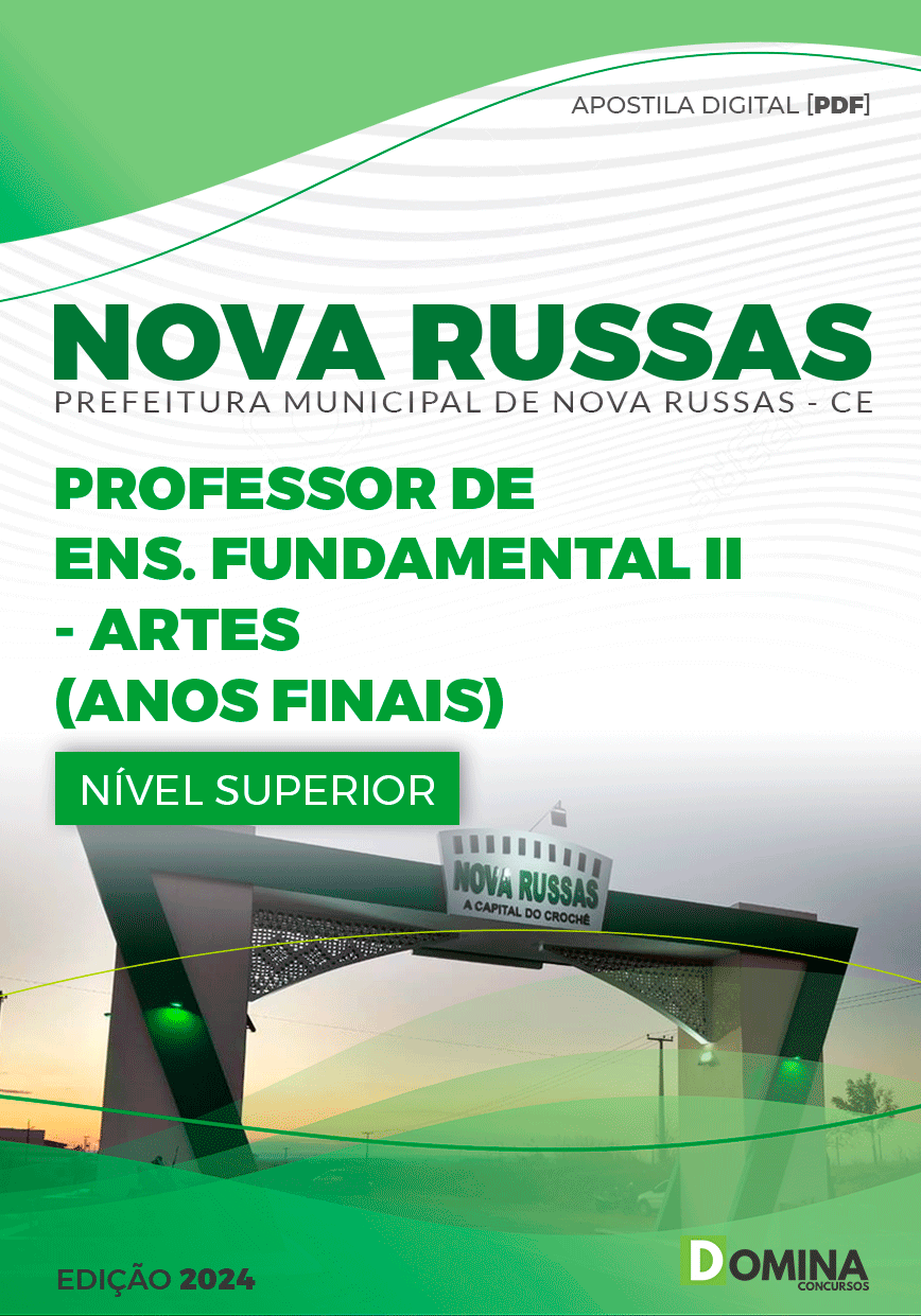Apostila Pref Nova Russas CE 2024 Professor II Artes