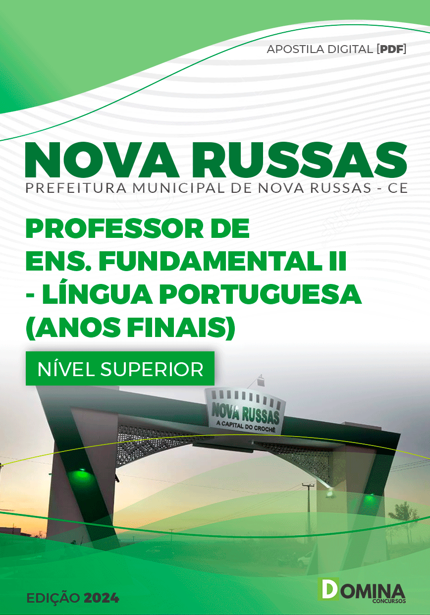 Apostila Pref Nova Russas CE 2024 Professor II Língua Portuguesa
