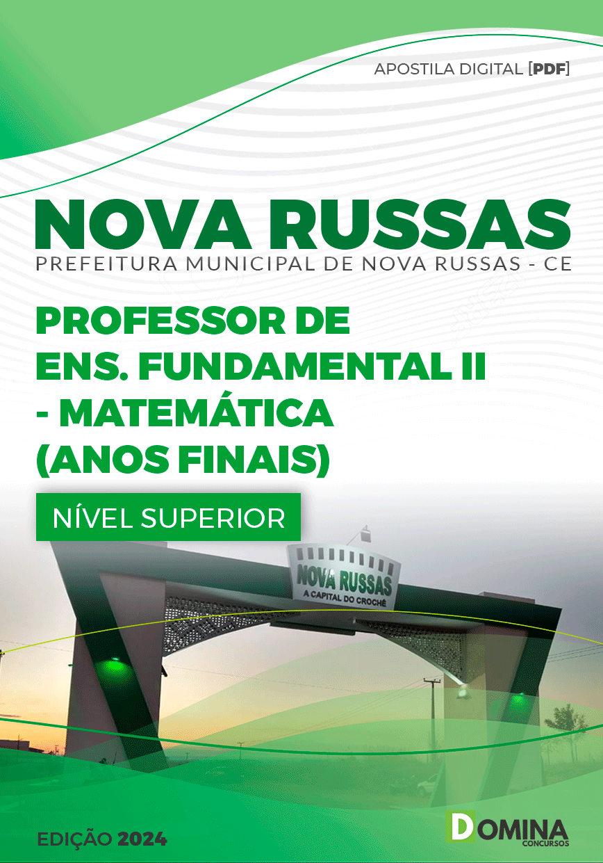 Apostila Pref Nova Russas CE 2024 Professor II Matemática