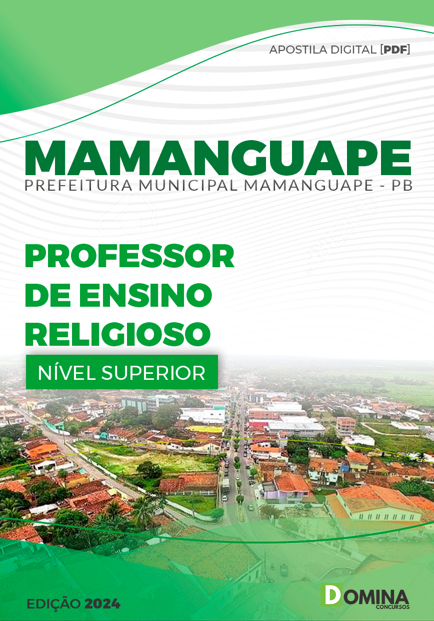 Apostila Pref Mamanguape PB 2024 Professor de Ensino Religioso