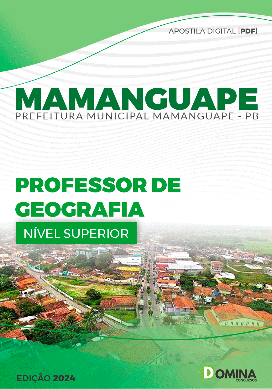 Apostila Pref Mamanguape PB 2024 Professor de Geografia