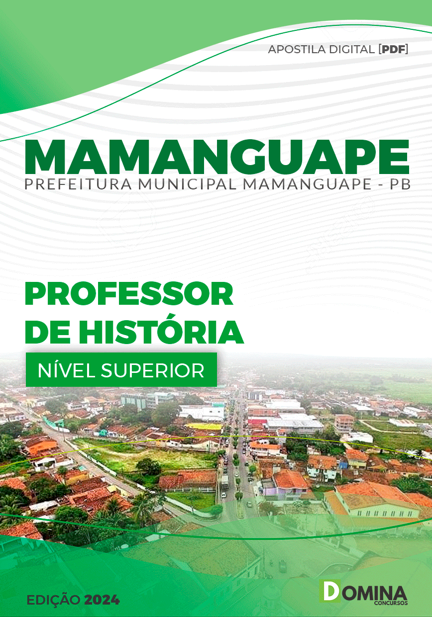 Apostila Pref Mamanguape PB 2024 Professor de História