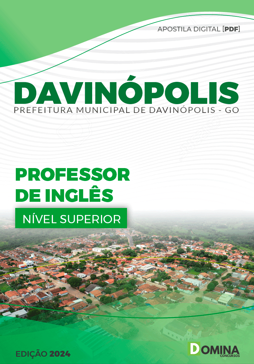 Apostila Pref Davinópolis GO 2024 Professor Inglês