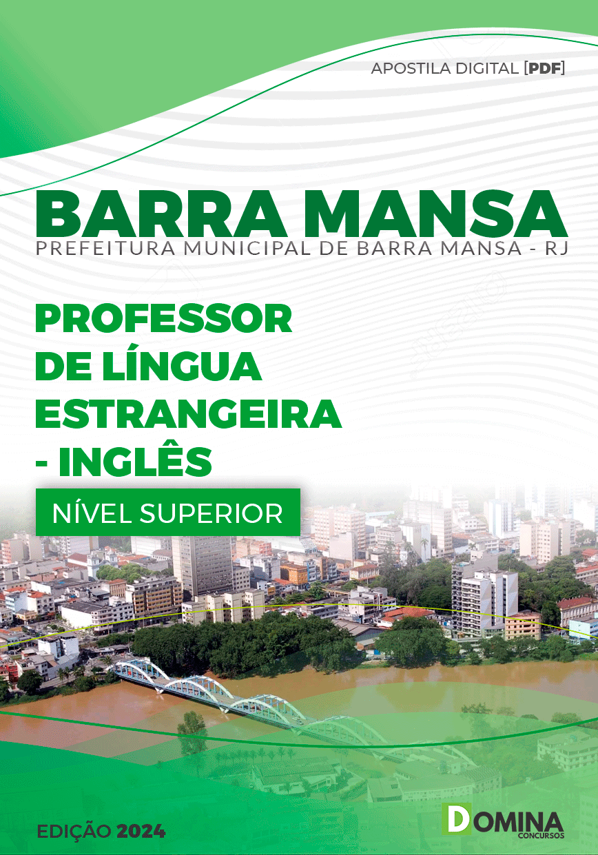 Apostila Pref Barra Mansa RJ 2024 Professor Inglês