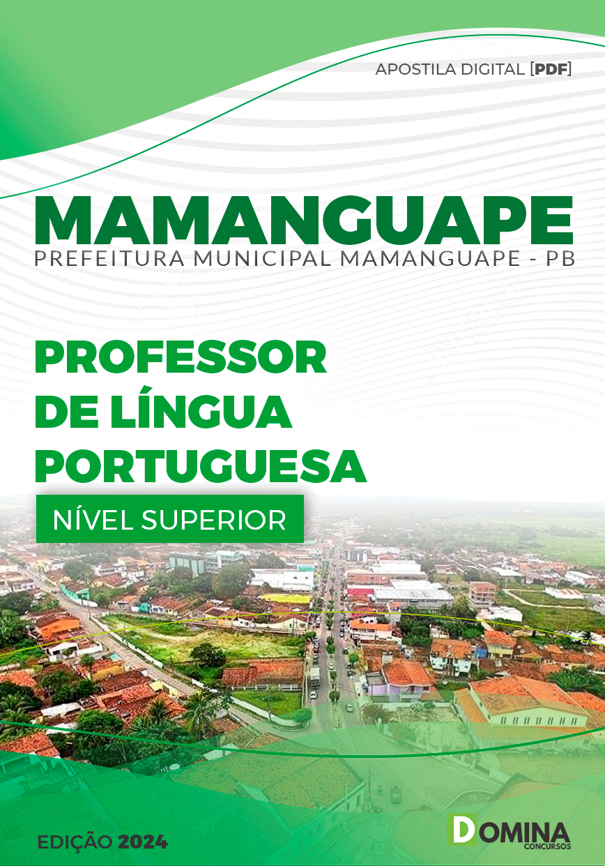 Pref Mamanguape PB 2024 Professor de Língua Portuguesa