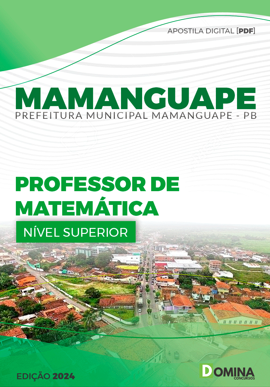 Apostila Pref Mamanguape PB 2024 Professor de Matemática