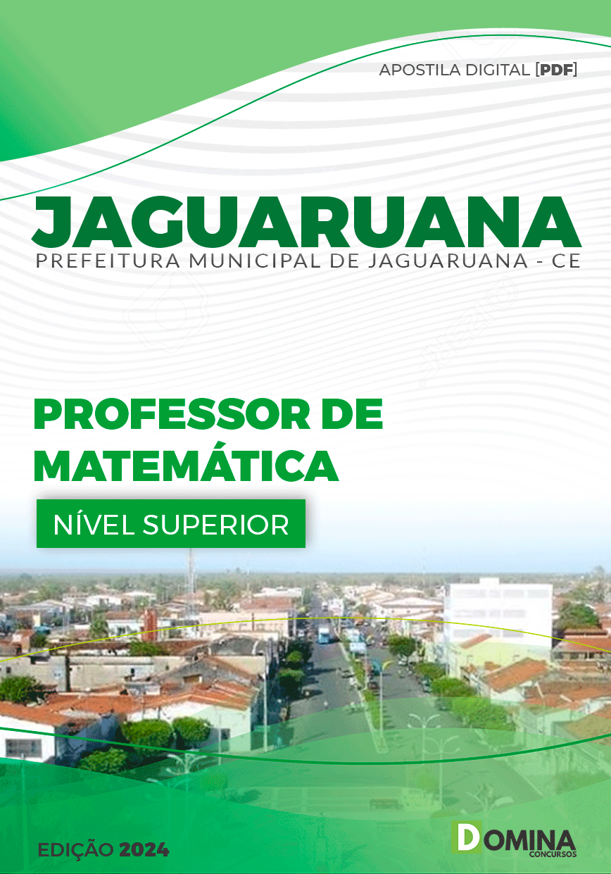 Apostila Pref Jaguaruana CE 2024 Professor Matemática