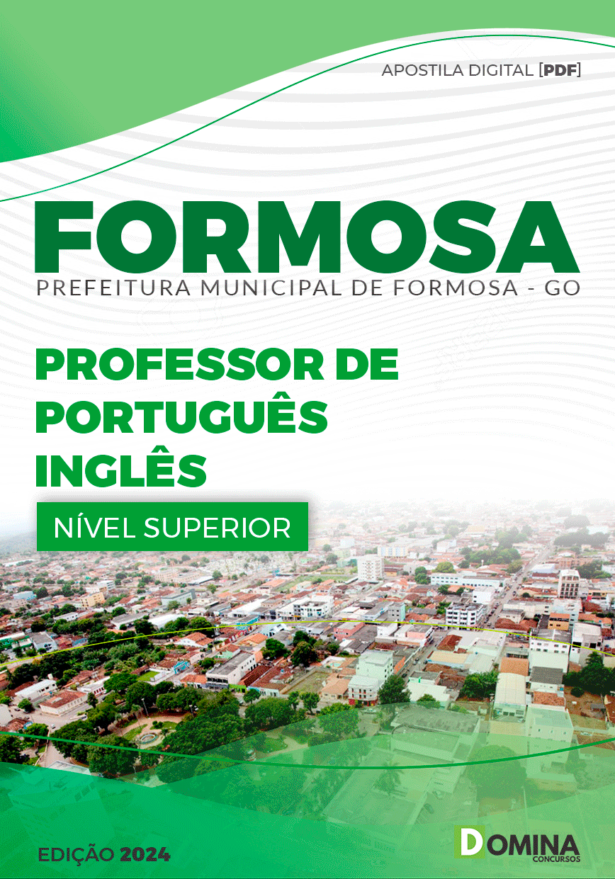 Apostila Pref Formosa GO 2024 Professor de Português Inglês