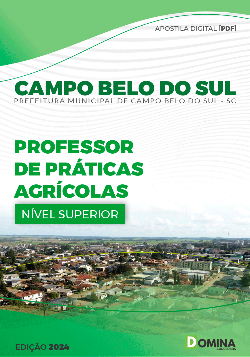 Pref Campo Belo do Sul SC 2024 Professor de Práticas Agrícolas