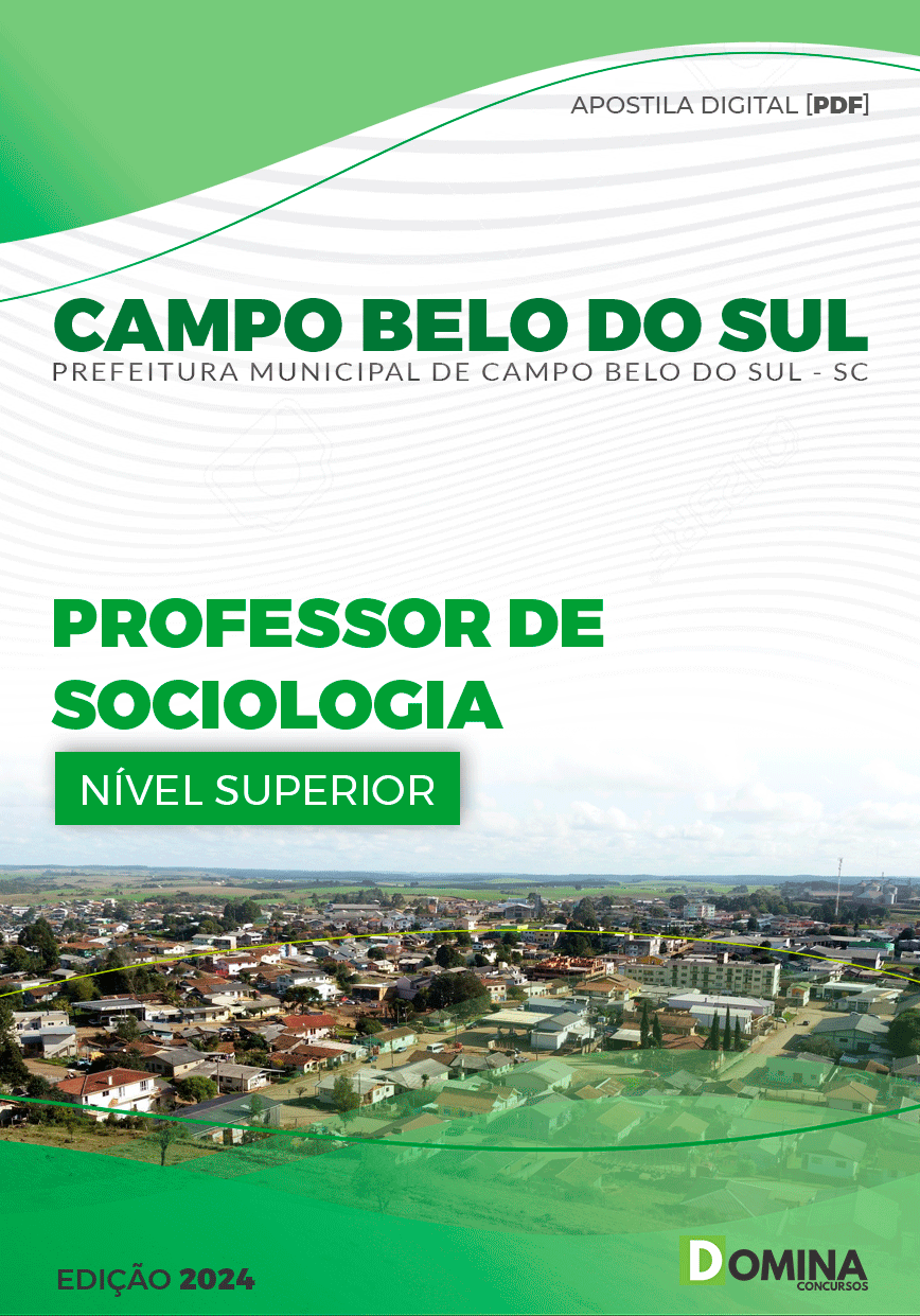 Pref Campo Belo do Sul SC 2024 Professor de Sociologia