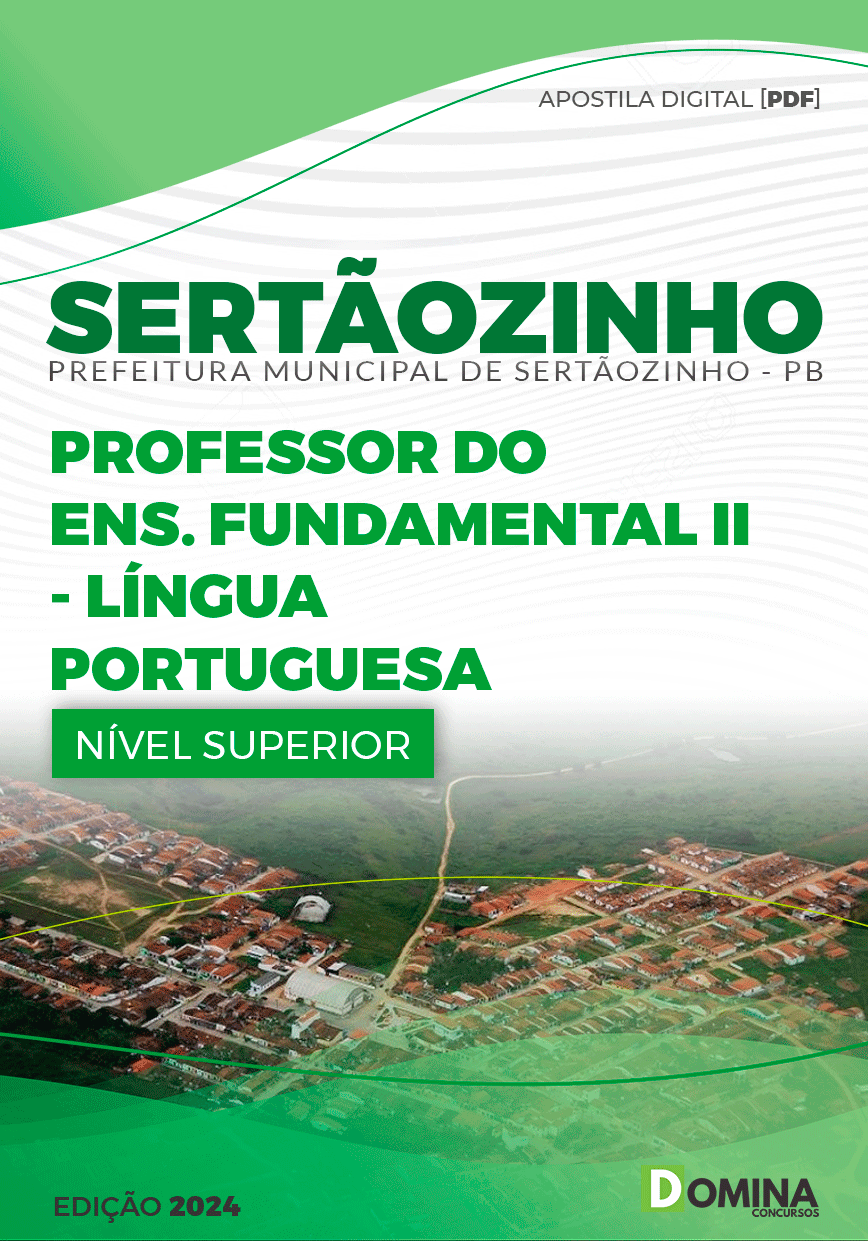 Apostila Pref Sertãozinho PB 2024 Professor EF II Língua Portuguesa