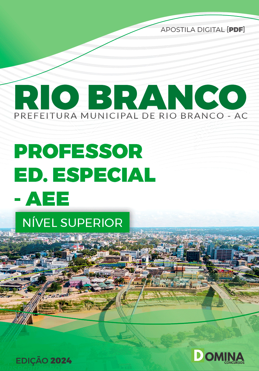 Apostila Pref Rio Branco AC 2024 Professor Educação AEE