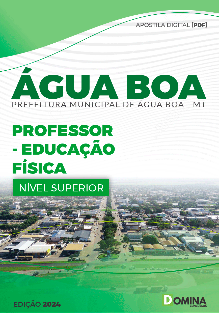Apostila Pref Água Boa MT 2024 Professor Educação Física