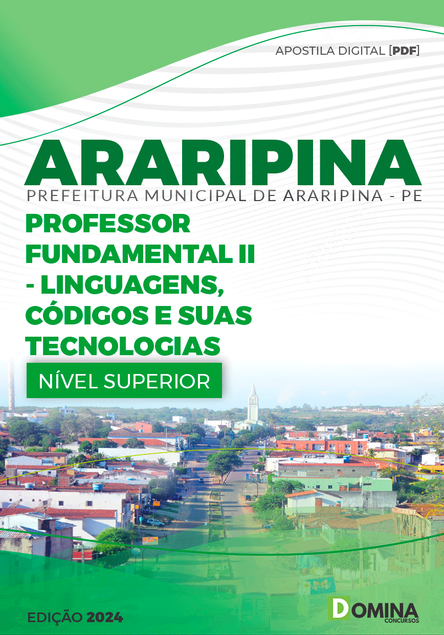 Apostila Pref Araripina PE 2024 Professor de Linguagens Códigos