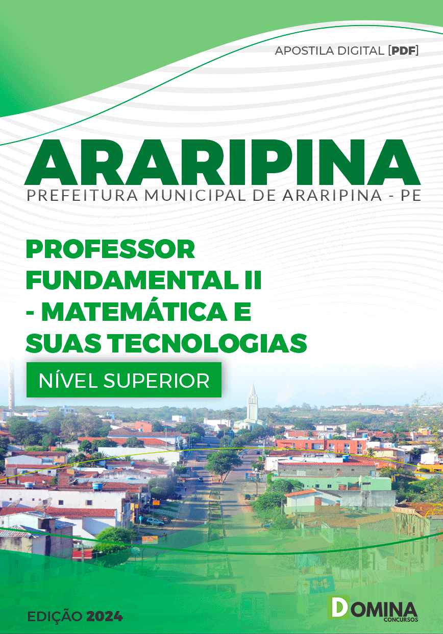 Apostila Pref Araripina PE 2024 Professor de Matemática