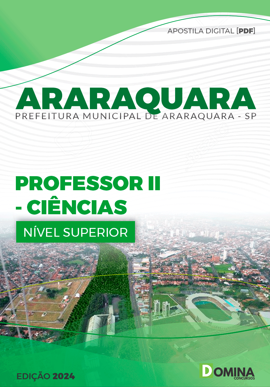 Apostila Pref Araraquara SP 2024 Professor de Ciências