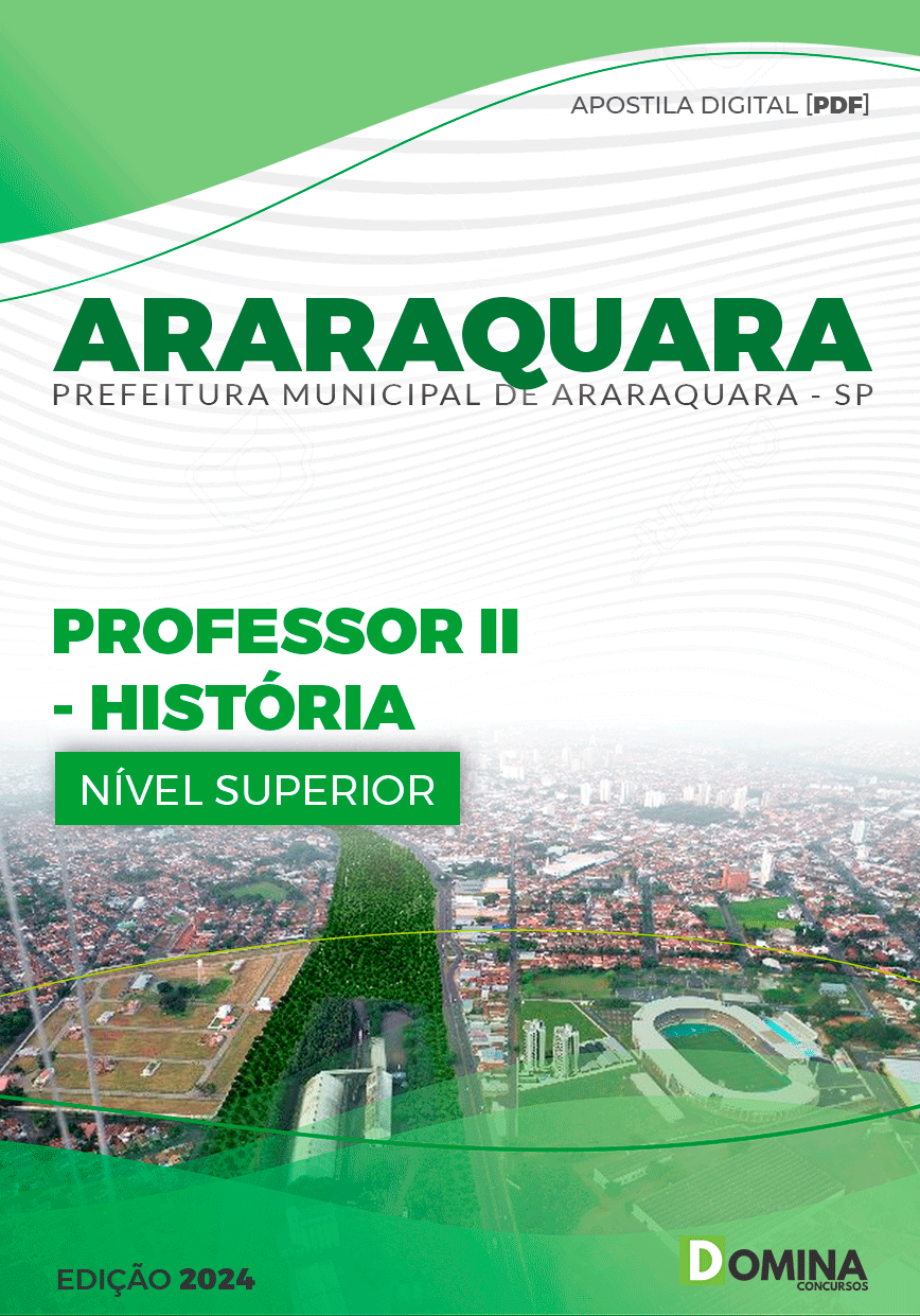 Apostila Pref Araraquara SP 2024 Professor de História