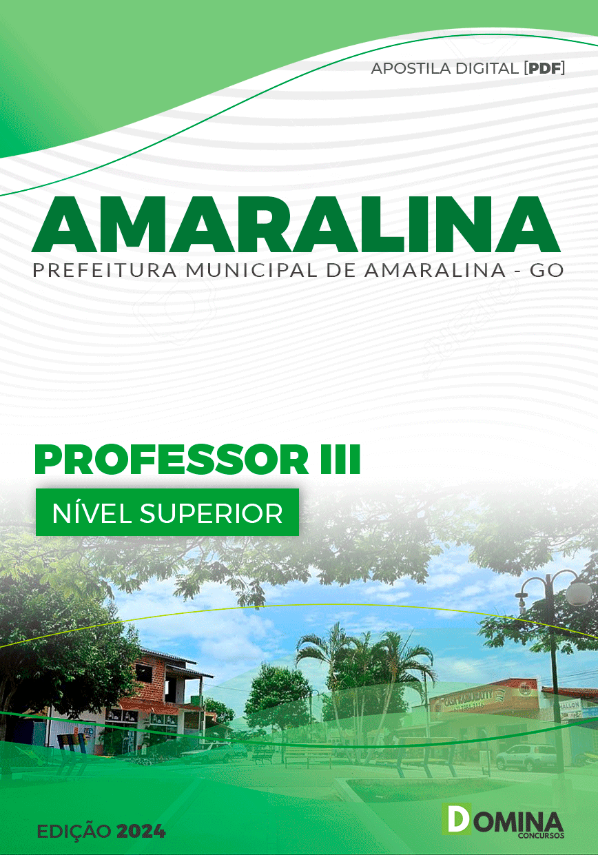 Apostila Pref Amaralina GO 2024 Professor III