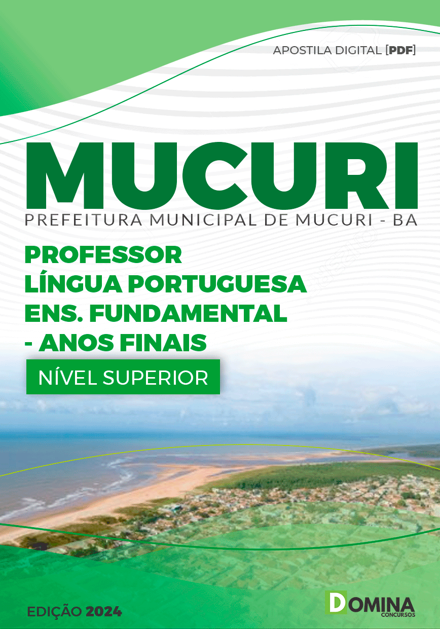 Apostila Pref Mucuri BA 2024 Professor Língua Portuguesa