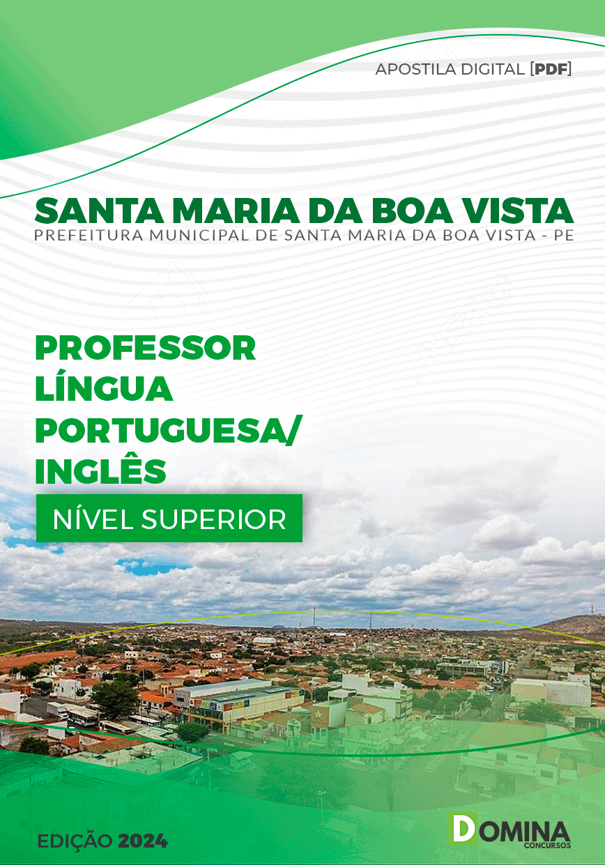Pref Santa Maria Boa Vista PE 2024 Professor de Português/Inglês