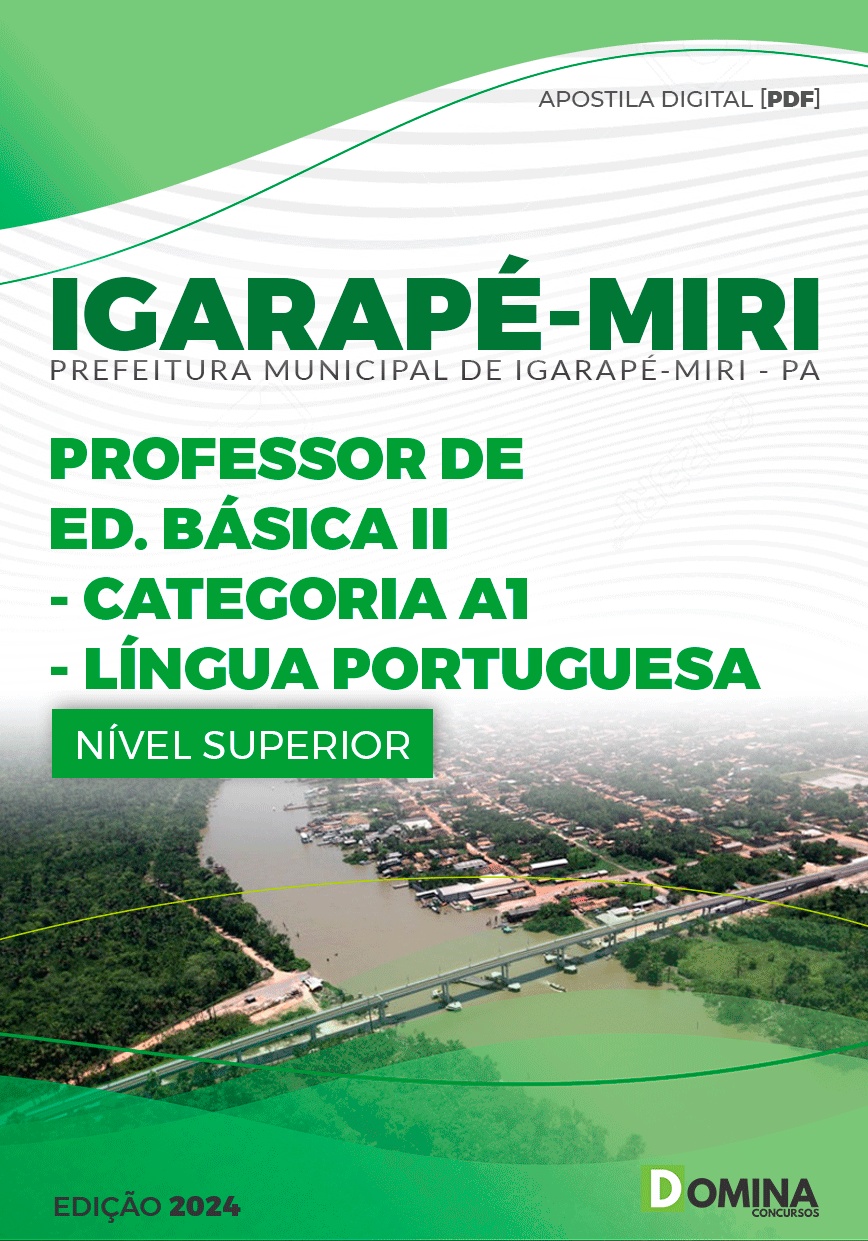 Apostila Pref Igarapé-Miri PA 2024 Professor de Língua Portuguesa
