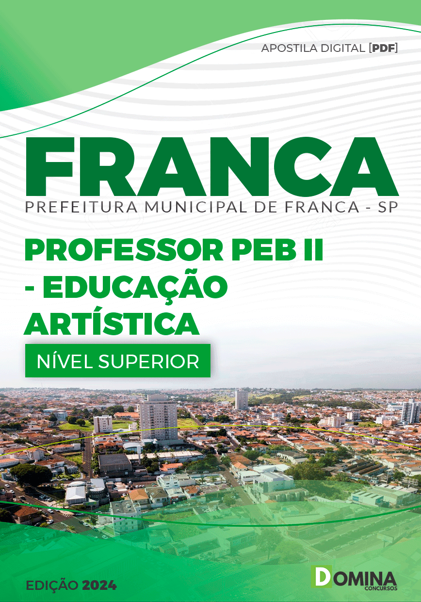 Apostila Pref Franca SP 2024 Professor PEB I Educação Artística