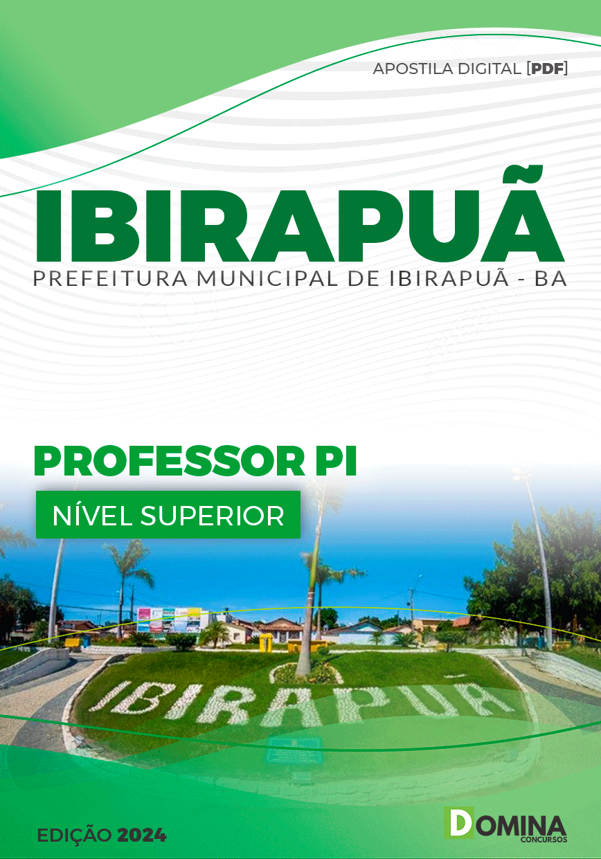 Apostila Pref Ibirapuã BA 2024 Professor PI