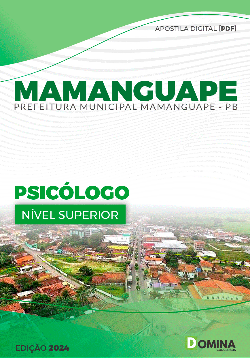 Apostila Pref Mamanguape PB 2024 Psicólogo