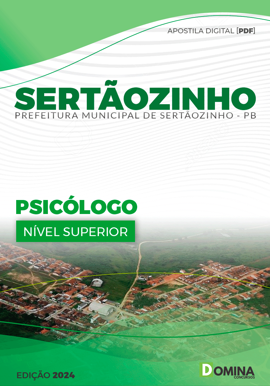 Apostila Pref Sertãozinho PB 2024 Psicólogo