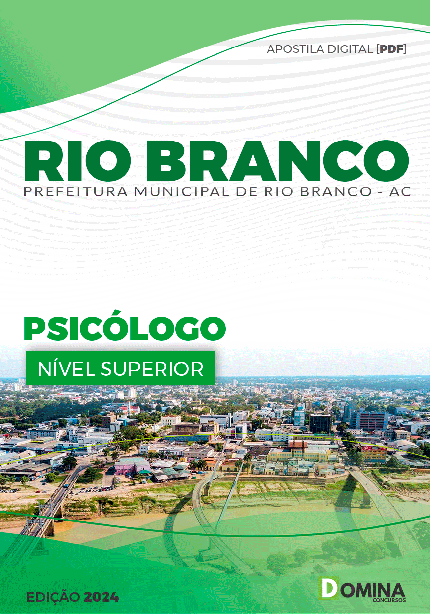 Apostila Pref Rio Branco AC 2024 Psicólogo