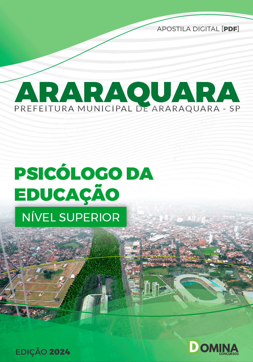 Apostila Pref Araraquara SP 2024 Psicólogo da Educação