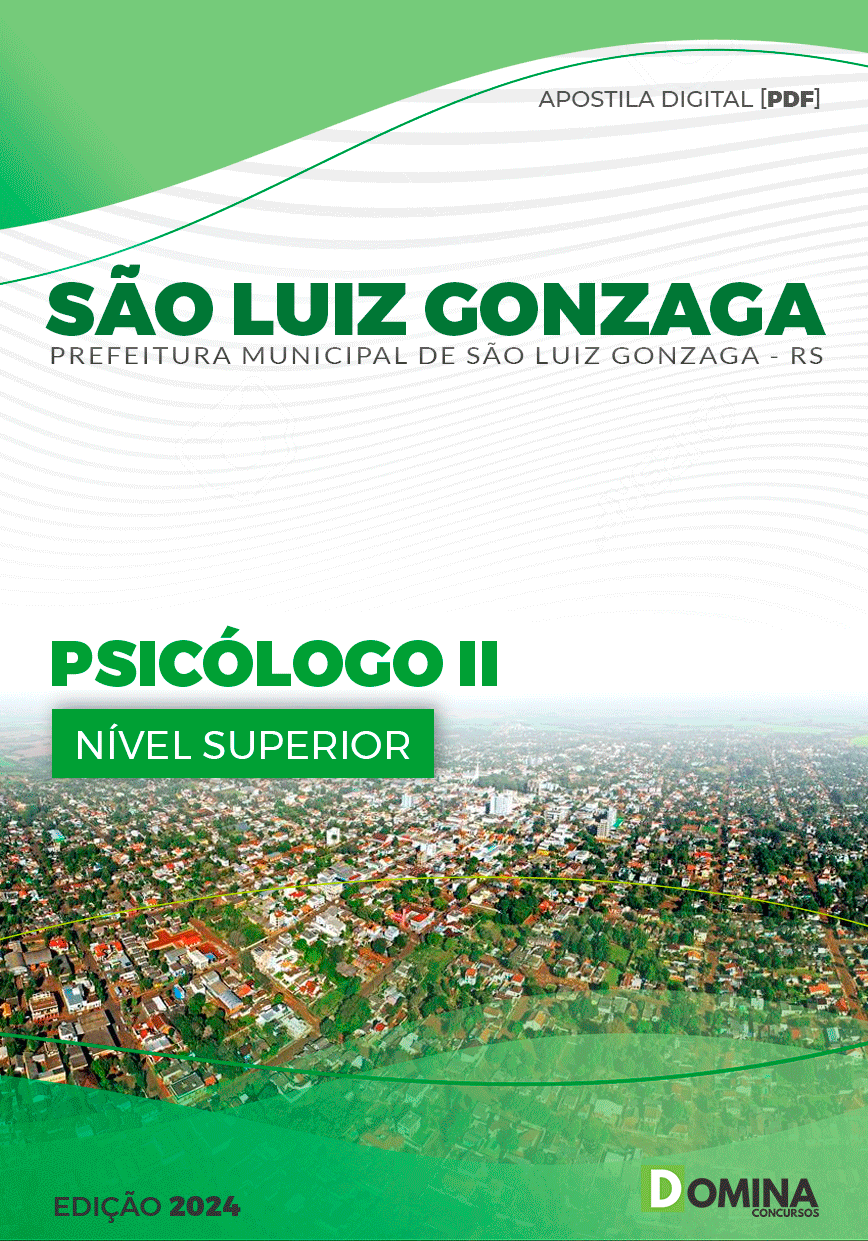 Apostila Pref São Luiz Gonzaga RS 2024 Psicólogo II