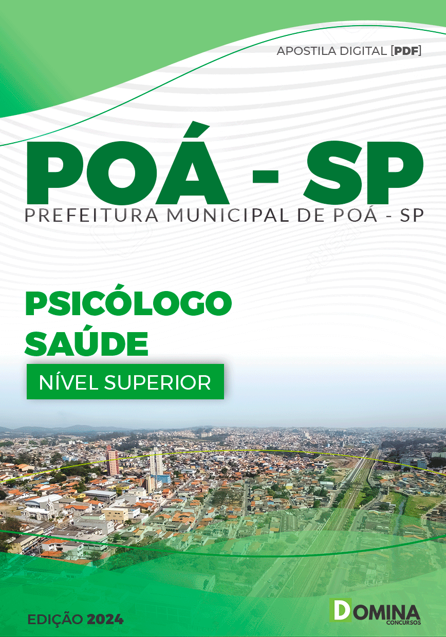 Apostila Pref Poá SP 2024 Psicólogo Saúde