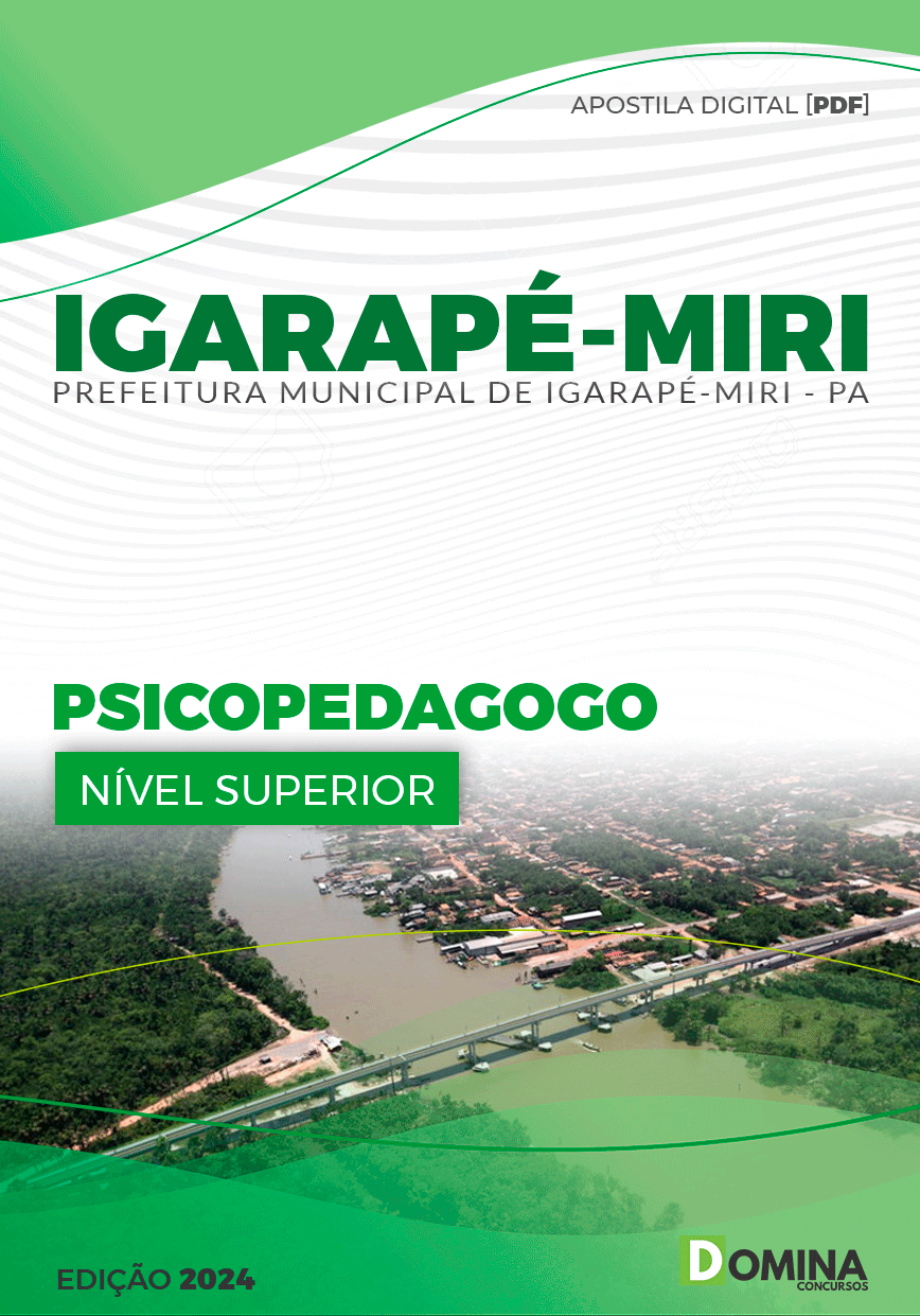 Apostila Pref Igarapé-Miri PA 2024 Psicopedagogo