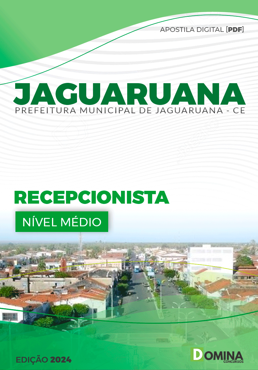 Apostila Pref Jaguaruana CE 2024 Recepcionista