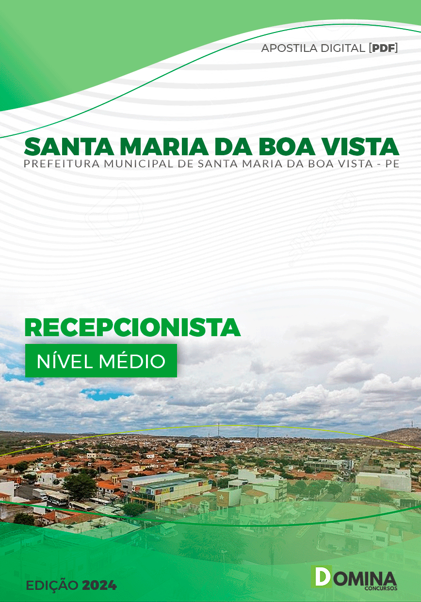 Pref Santa Maria Boa Vista PE 2024 Recepcionista