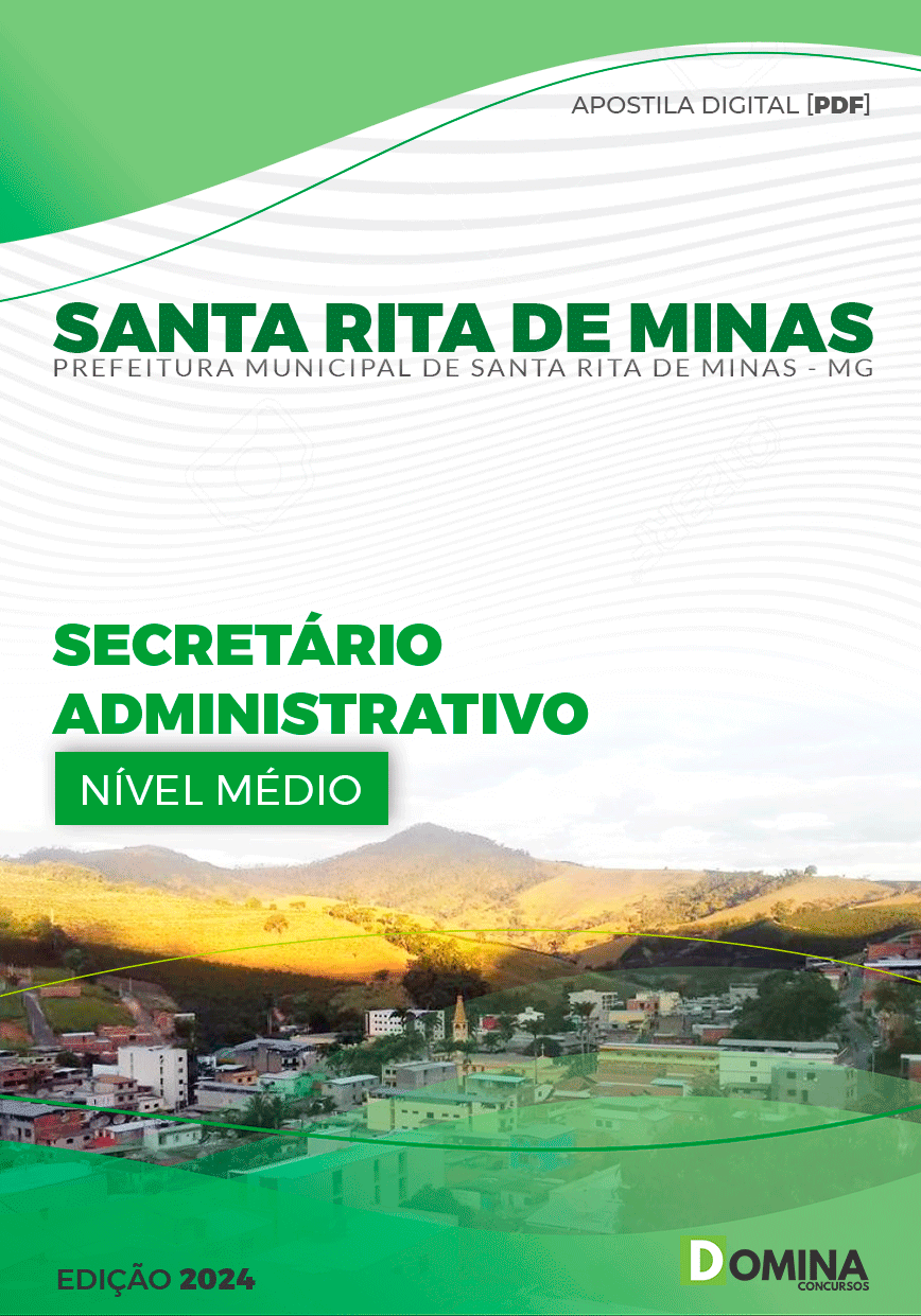 Apostila Pref Santa Rita Minas MG 2024 Secretário Administrativo