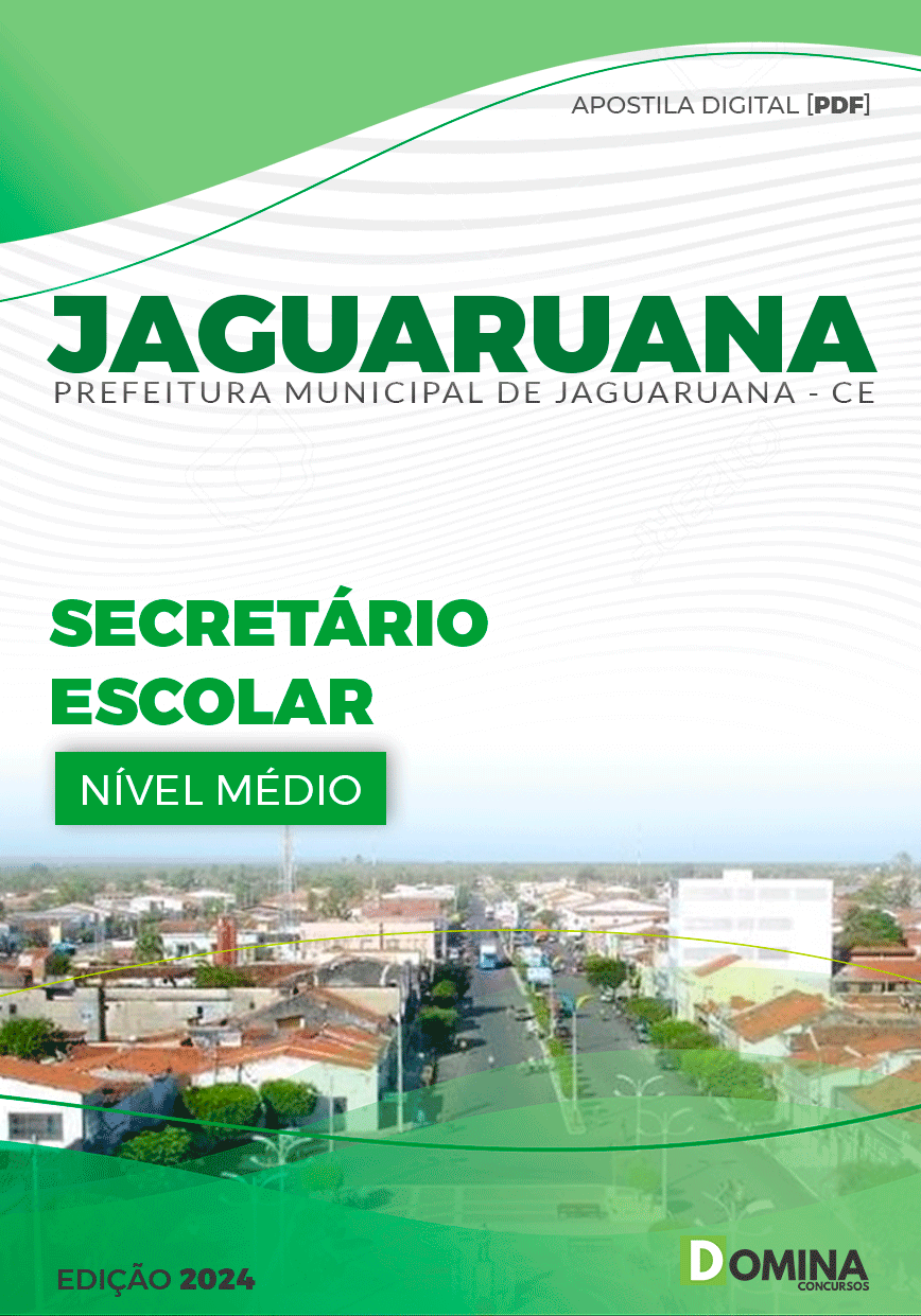 Apostila Pref Jaguaruana CE 2024 Secretário Escolar