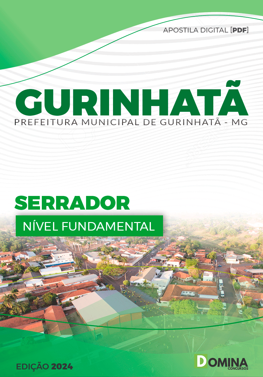 Apostila Pref Gurinhatã MG 2024 Serrador