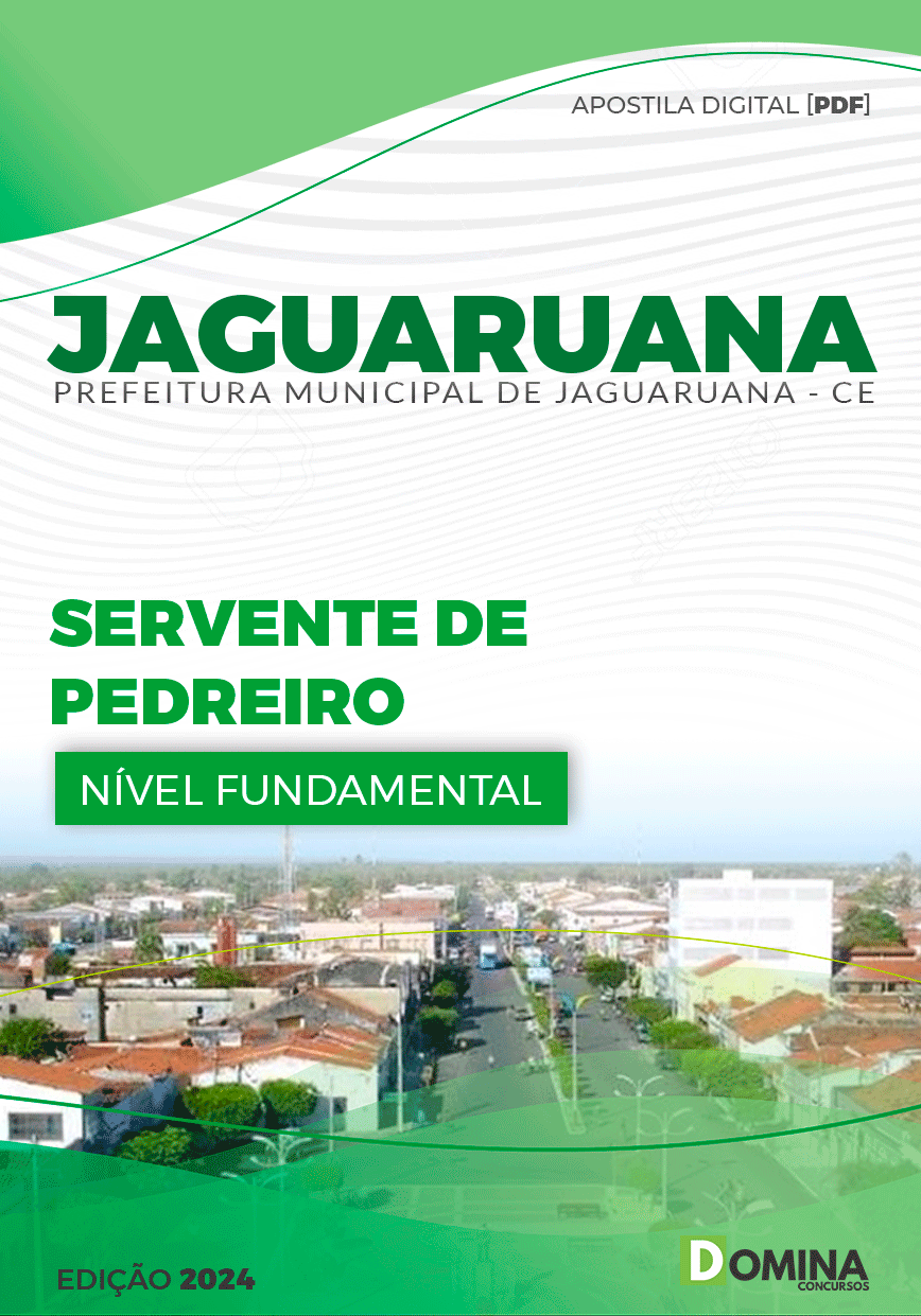 Apostila Pref Jaguaruana CE 2024 Servente Pedreiro