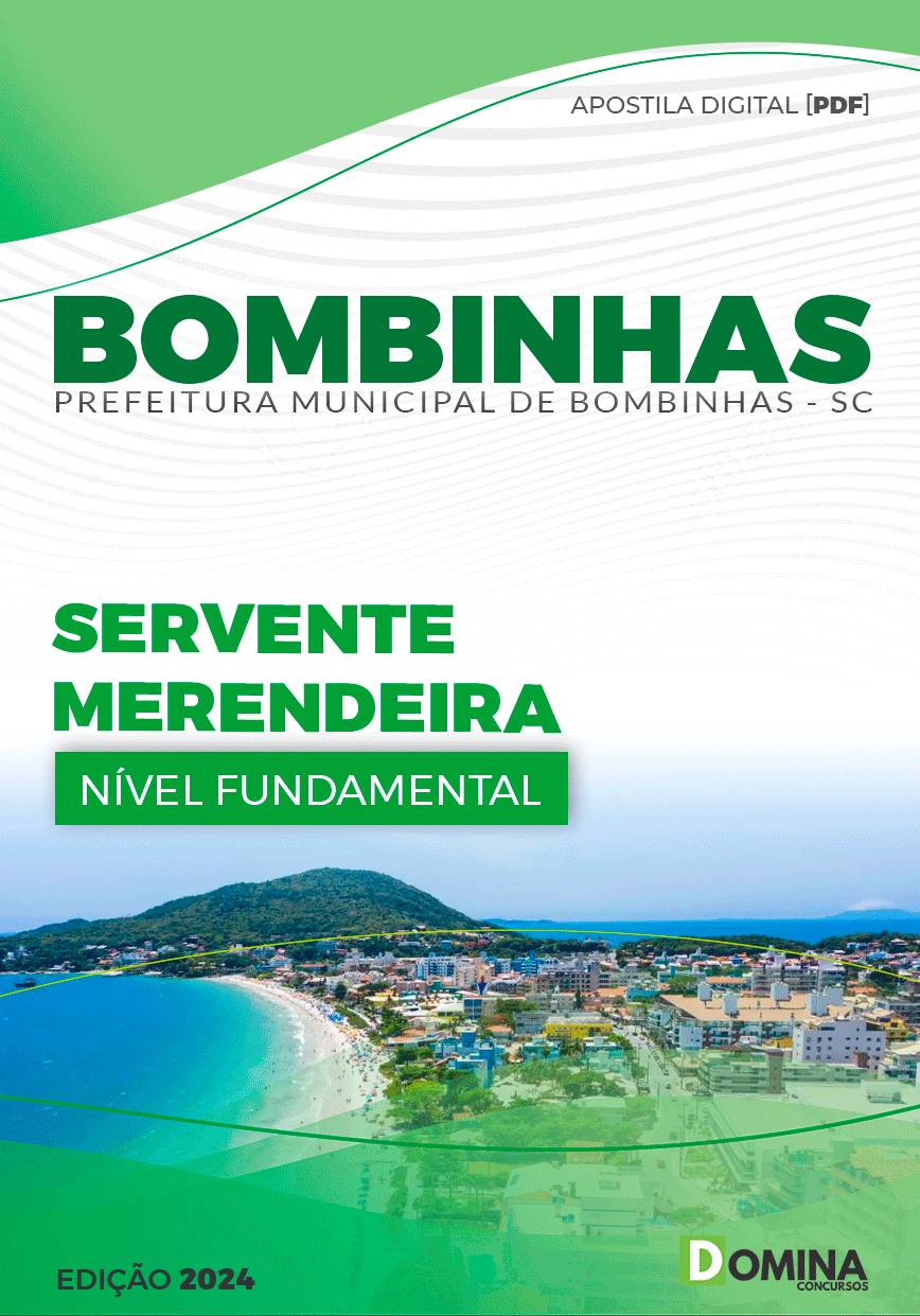 Apostila Pref Bombinhas SC 2024 Servente Merendeira