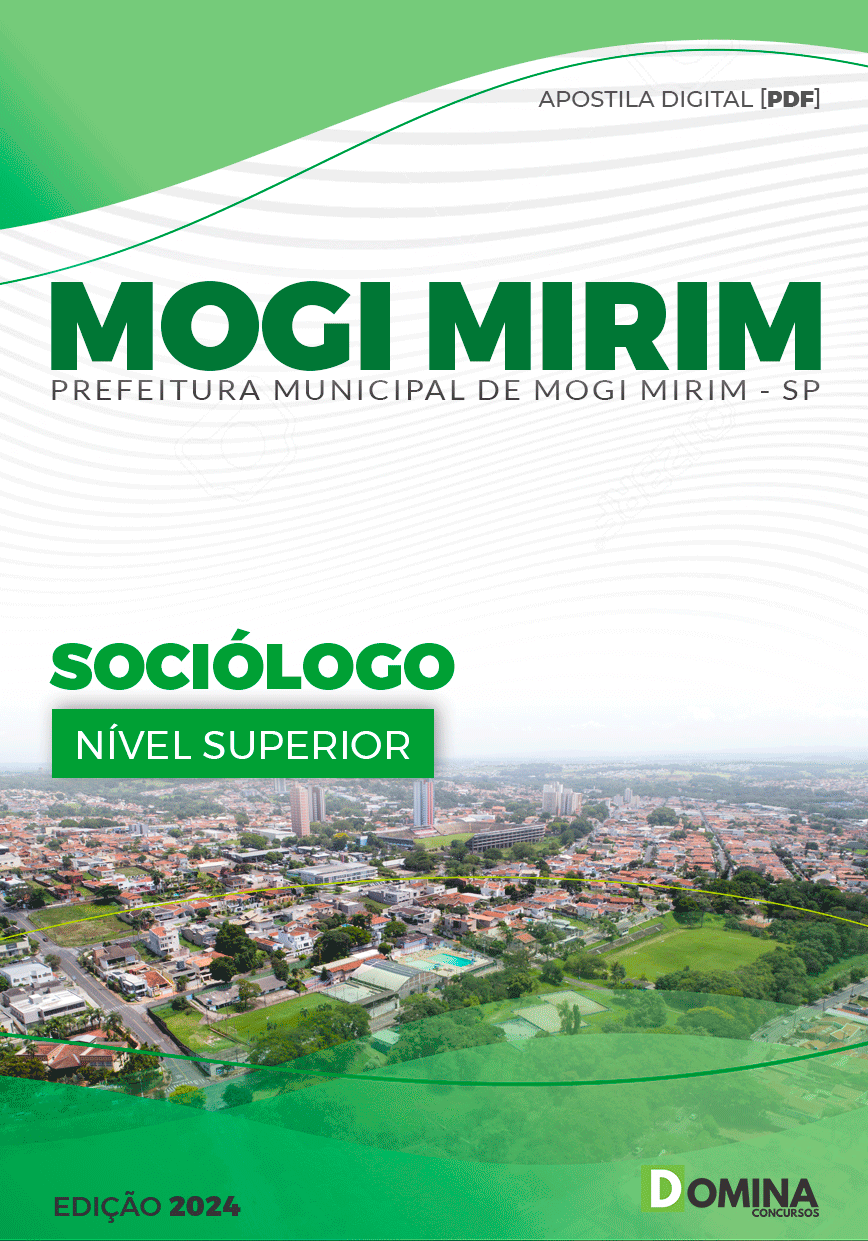 Apostila Pref Mogi Mirim SP 2024 Sociólogo