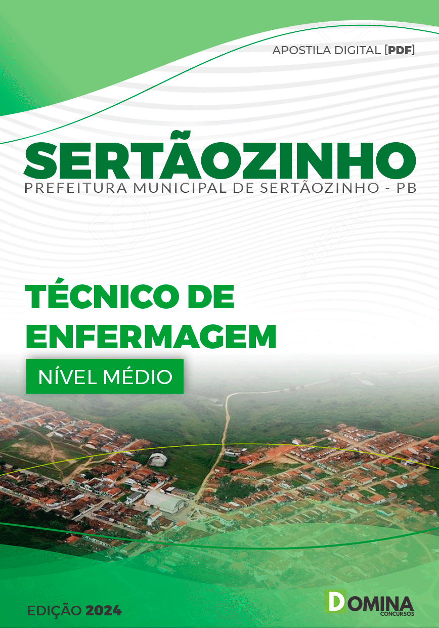 Apostila Pref Sertãozinho PB 2024 Técnico Enfermagem