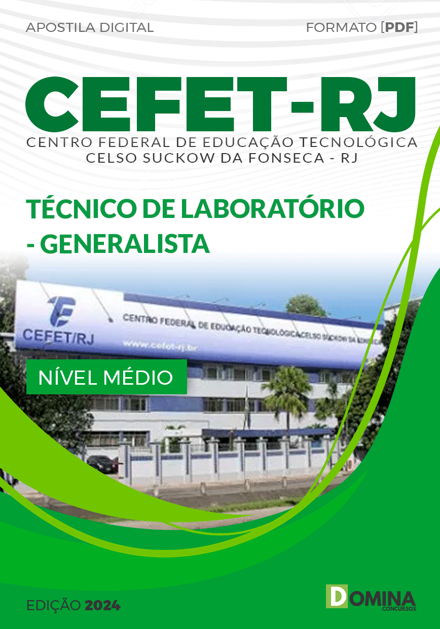 Apostila CEFET RJ 2024 Técnico Laboratório Generalista