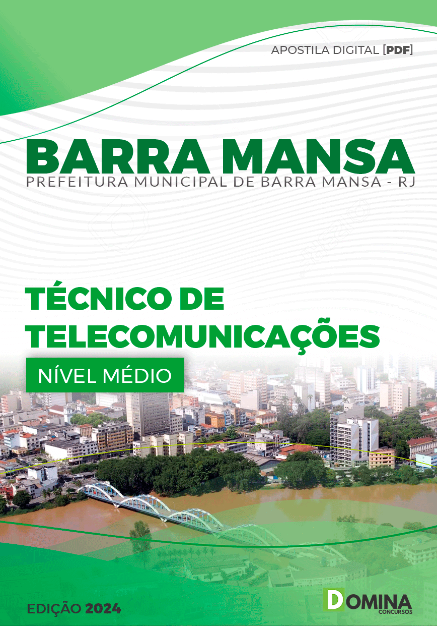 Apostila Pref Barra Mansa RJ 2024 Técnico Telecomunicação