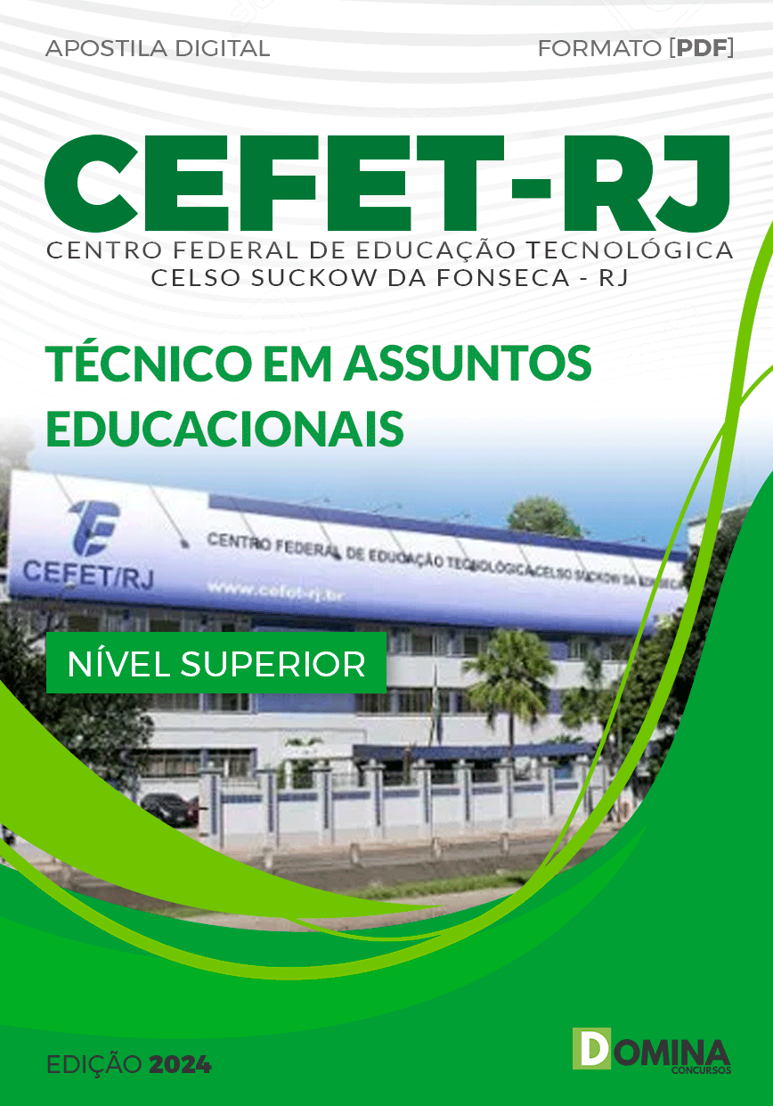 Apostila Concurso CEFET RJ 2024 Técnico Assuntos EduApostila Concurso CEFET RJ 2024 Técnico Assuntos Educacionaiscacionais
